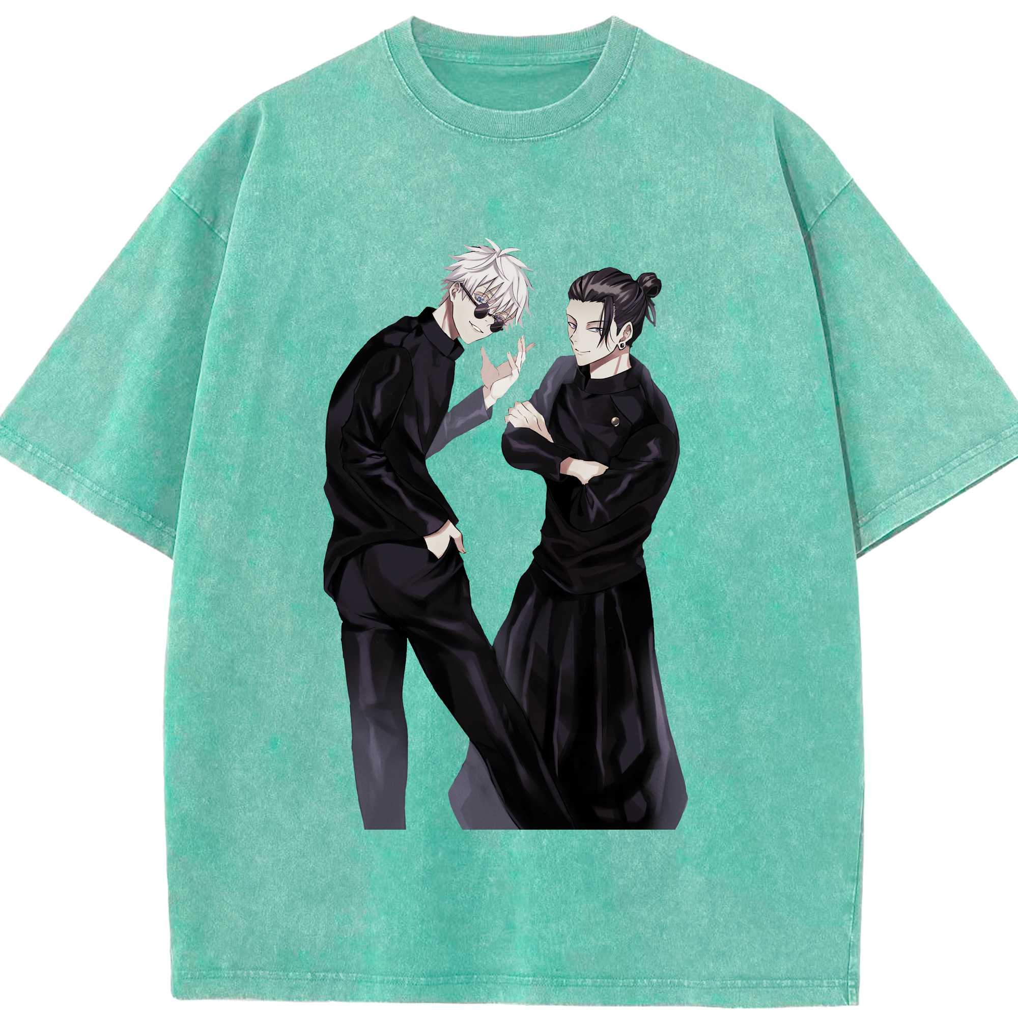 （画像用） 呪術廻戦 Jujutsu Kaisen 綿100% ヴィンテージ風 半袖Tシャツ（フロントプリント）